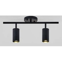 Mylights Mat Siyah Ikili Led Spot Led Aplik Led Avize Günişiği Am