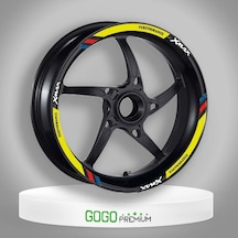 M Power Sarı Yamaha Xmax Uyumlu 1 Set Jant Şeridi Çok Renkli