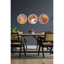 Boho 0 Lü Yuvarlak Bohem Tarz Dekoratif Sticker Seti