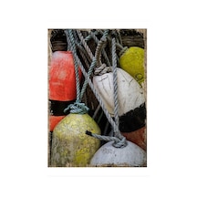 Bedeko Gemi Bağlama Şamandıraları Model Mdf Tablo 35 Cm X 50 Cm