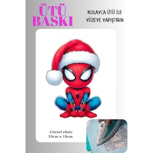 Örümcek Adam Yılbaşı Noel Ütü İle Yapışan Tişört Tekstil Transfer Dtf Baskı - 674547238