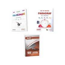 2027 Limit 8. Sınıf Lgs Fen Bilimleri + Paragraf Kronometre Soru + Anla Kazan Paragraf Deneme 3'lü Set