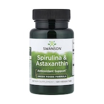 Takviye Swanson Vitamins, Spirulina & Astaxanthin, 120 Veggie Tabs