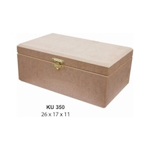Ahşap Dikdörtgen Kutu Klipsli 26x17cm Ku350