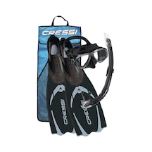Cressi Pluma Palet Maske Şnorkel Seti Black - No:37-38