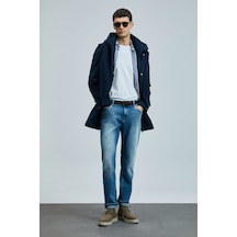 Lufian Mattıas Smart Jean Erkek Pantolon Slim Fit Mavi Mavi 111200189100300 Mavi