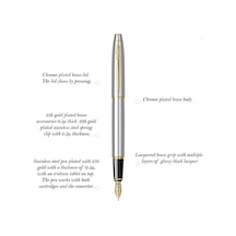 Erconcept Scrikss Dolma Kalem Kutulu Gold Krom 35