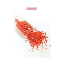 Kesme Cam Boncuk 2mm - 20 Gram - Mercan Kırmızı -bnc310