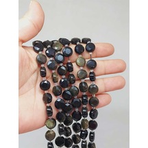 Golden Obsidyen Taşı 5.5x9.5mm Dizi 49906 Çok REnkli