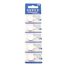 Cr1632 1632 Boy Lityum Düğme Pil, 3 Volt, 5 Li Kart