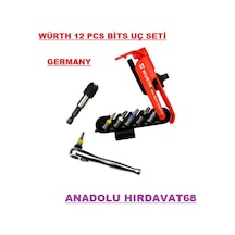 Würth Tornavida Bits Uç Seti Lokma Cırcır Set 12pcs Germany