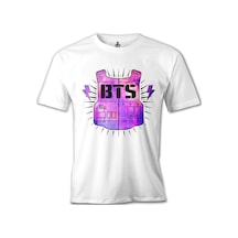 Bts - Logo 3 Beyaz Erkek Tshirt