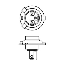 Ampul 24v H4 75/70 Watt 43t Tirnakli Eco Truck - Bsc 1 987 302 862 Çok Renkli