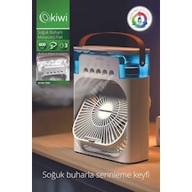 Kiwi Kfan-7655 3'ü 1 Arada Nemlendirici, Gece Lambası Ve Soğuk Buharlı Masa Tipi Fan
