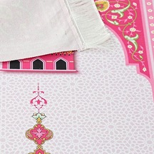 Çocuk Seccadesi Kudüs Pembe 82 45 Cm 110 Gr- Tesbih Hediyeli Çok Renkli