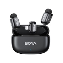 Boya Mini-15 2tx+1rx+cc İphone-ipad İçin Gürültü Engelleyicili Kablosuz Yaka Mikrofonu Lightning Device
