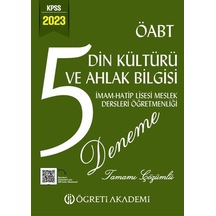2023 KPSS ÖABT Din Kültürü ve Ahlak Bilgisi 5 Deneme / Kolektif