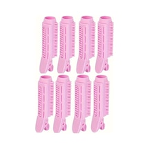 Pembe 8 Adet/takım Hacim Veren Saç Kökü Klip Kendinden Kavrama Saç Şekillendirici Bang Silindirler Saç Şekillendirme Seti 56619657