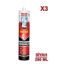 Soudal Fix All High Tack 290 Ml Siyah 3 Adet