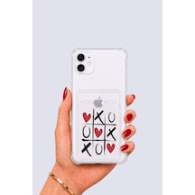 Apple iPhone Uyumlu 12 Kartlıklı Xoxo Desenli Kılıf