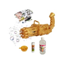 Çoklu Baloncuk Üreten Köpük Makinası + 50 Ml Ve 500 Ml Köpük Solüsyonu - Bubble Machine - Gold