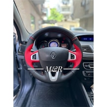 Renault Fluence Spor Model  Kaplama Deri Direksiyon Kılıfı