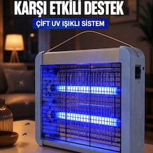 Çift Uv Işıklı Elektrikli Sinek Öldürücü 12w Asılabilir Uçan Böcek Lambası