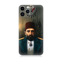 Apple Uyumlu iPhone 13 Pro Max 2. Abdulhamid Han Osdmanlı Padişahı Desenli Silikon Kılıf