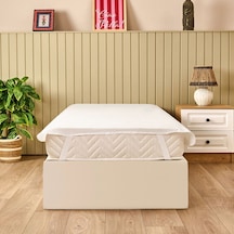 Soft Sane Basic Tek Kişilik Sıvı Geçirmez Lastikli Alez - Beyaz - 100x200 Cm Çok Renkli
