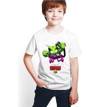 Brawl Stars Virüs 8 Bit Baskılı Çocuk Tişört T-Shirt D06