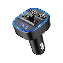 Wireless Bluetooth 5.0 Fm Transmitter Dual Usb Car Charger,car Radio Adapter Music Player Support Usb/sd Card.