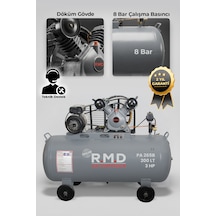 R.m.d Kompresör Hava Kompresörü Pistonlu 200 Lt 2 Kafa 8 Bar 3 Hp I Pa265b
