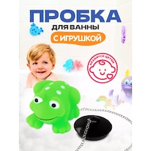 Maxitop Zincirli Ve Kurbağa Oyuncaklı Banyo Tıkacı 214160706 Yeşil