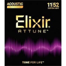 Elixir 11-52 Attune Fosfor Bronz Akustik Gitar Teli