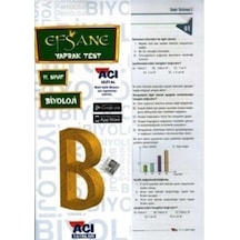 11. Sınıf Biyoloji Yaprak Test