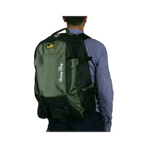 Strong Büyük Boy Seyahat Sırt Çantası- 17-18.4 İnch Laptop Bölmeli Str001 Siyah-haki Yeşil