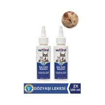 Kedi Göz Damlası Köpek Göz Temizleme Solüsyonu Alerji Kızarıklık Enfeksiyon Gözyaşı Lekesi 2x100ml