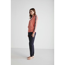 U.s. Polo Assn. 16946 Kadın Kapşonlu Pijama Takımı 001