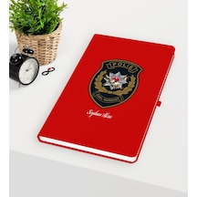Kişiye Özel Polis Özel Harekat Temalı Kırmızı Defter Kırmızı