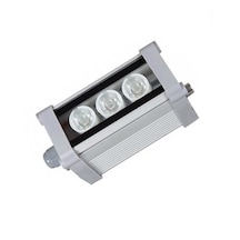 10 Cm Wallwasher Led Bina Dış Duvar Aydınlatma Boyama Mavi Işık Gri