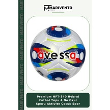 Premium Hft-340 Hybrıd Futbol Topu 4 No Okul Sporu Aktivite Çocuk Spor Çok Renkli