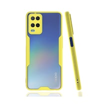Oppo A54 4g Kılıf Platin Silikon - Sarı -