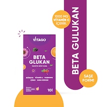 Vitago Beta Glukan Vitamin C Karamürver Effervesan Toz Takviye Edici Gıda 10 Şase