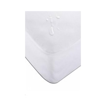 Divanev Battal Çift Kişilik 220x200 Cm Fitted Alez Micro Sıvı Geçirmez Beyaz