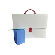 25x35 Proşe Çantası Ve Resim Dosyası Promosyonlu Ürün Beyaz