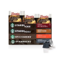 Starbucks Sumatra + Hause Blend + Colombia + Espresso Roast Kapsül Kahve 4 x 10'lu + Fiorella 3 x 20 G