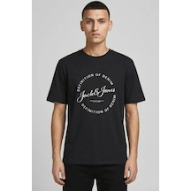 Jack & Jones Jack&jones 12288377 0 Yaka Erkek Tshirt - Siyah