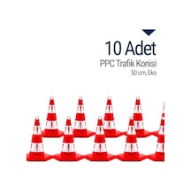 10 Adet Eko Trafik Konisi 50 Cm Trafik Dubası