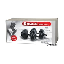 Dynamic 15 KG Vinyl Ağırlık Seti Siyah