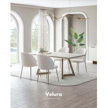 Valore Yemek Masası + 2 Sandalye Beyaz Valore Yemek Masası + 2 Sandalye Beyaz
